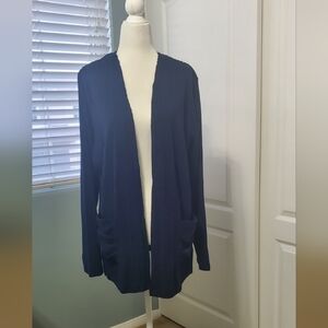 Women's Navy Cardigan Sweater